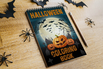 Preview of School Activity: Halloween Coloring book for Kids & Teens