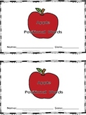 Fall Apples Positional Words Booklet