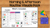 School Arrival & Dismissal Routine Checklists-Visuals Pack