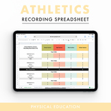 School Athletics Carnival Recording Spreadsheet | Physical