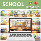 School Backgrounds for Google Slide and PowerPoint 16x9 Sl