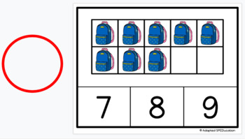 Preview of School- Backpack- Tens Frames-Clip Cards- Google Slides Activities