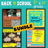 School Beginning of Year Bundle 5th and 6th Grade