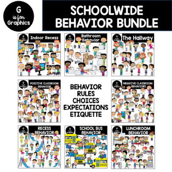 Preview of School Behavior, Rules, Etiquette, Expectations Bundle