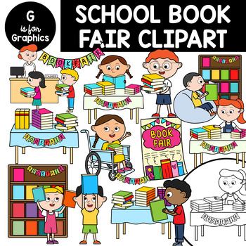 Preview of School Book Fair Clipart