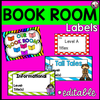 Preview of Book Room Labels