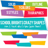 School Brights Crazy Shapes Trapezoids Set