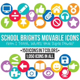School Brights MOVABLE Icons Clipart