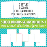 School Brights Rectangle Skinny Borders
