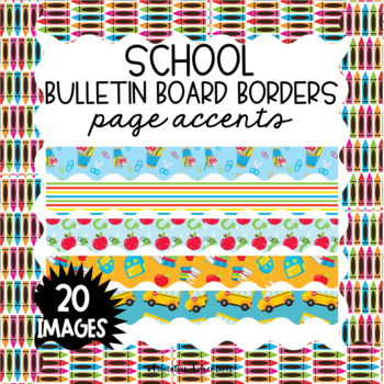 School Bulletin Board Borders Page Accents Clipart TpT Seller Toolkit