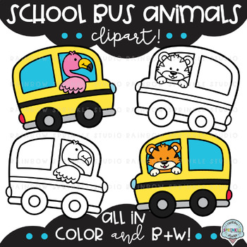 Funny Bus PNG Animals in the Bus Clipart Transportation -  Portugal