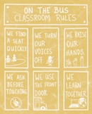 School Bus Classroom Rules
