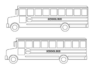School Bus Coloring Pack by Steven's Social Studies | TPT