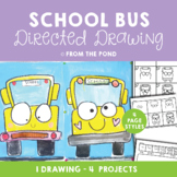 School Bus Directed Drawing and Writing Pages