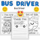 School Bus Driver Appreciation Day Thank You Coloring Page