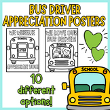 School Bus Driver Appreciation Posters - No Prep Activity 