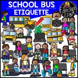 School Bus Etiquette Clip Art Set {Educlips Clipart)