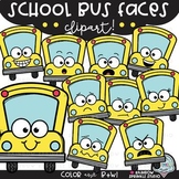 School Bus Faces Clipart
