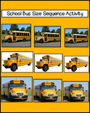 School Bus Size Sequence Activity
