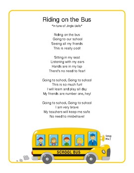 School Bus Song by Encouraging Energy | Teachers Pay Teachers