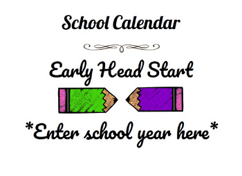 Preview of School Calendar Bundle (Editable Form PLUS Samples)
