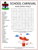 School Carnival Word Search Puzzle | Vocabulary Activity Sheet