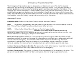 School / Center Emergency Plan