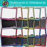 School Chalkboard & Whiteboard Clipart Images: Blank Class