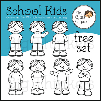 boy going to school clipart black and white
