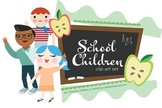 School Children / Kids Clip Art Set