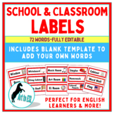 School & Classroom Labels with Pictures - ESL English Lear