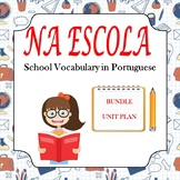 School/Classroom Vocabulary BUNDLE in Portuguese: Na Escol