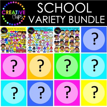 Preview of School Clipart Mega Bundle ($60.00+ Value!!) {Creative Clips Clipart}