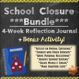 School Closure Reflection Journal BUNDLE (4 Weeks of Dista