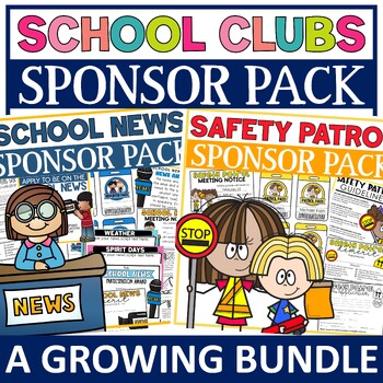 Preview of School Clubs Sponsor Pack Bundle
