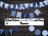 School Colors: Carolina Blue and Navy Banners