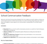 School Communication Feedback Form