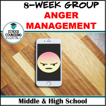 Preview of Anger Management Counseling Group- Middle/High School- Google Slides
