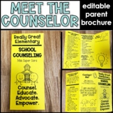 School Counseling Brochure for Parents (Editable)