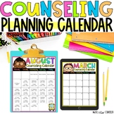 School Counseling Calendar, Classroom Guidance Lesson Sche