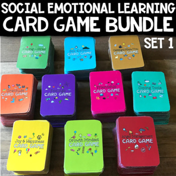Preview of Social Emotional Learning Games | 10 SEL Individual + Group Counseling Topics