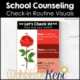 School Counseling Check In Routine Visual Aids for Group &