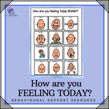 Preview of School Counseling Check In Tool - How are you Feeling Today Autism Visuals