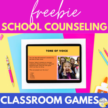 Preview of School Counseling Classroom Games Freebie