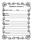 School Counseling:  Classroom Guidance Template