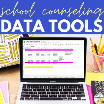 Preview of School Counseling Data Tracking Tools Bundle - Data Driven Counseling Program