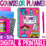 Elementary School Counseling Planner, Digital & Printable,