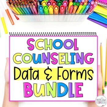 Preview of School Counseling Forms, Data Reports, Newsletter, Calendar, Needs Assess BUNDLE