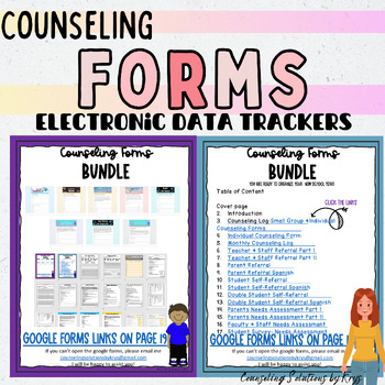 Preview of School Counseling Forms | Digital and Printable | Google forms