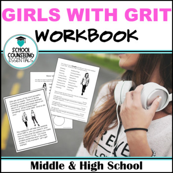 Preview of Girls Group Counseling Workbook - Resiliency - 20 pages - Google Slides option